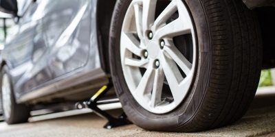 Flat tyre change